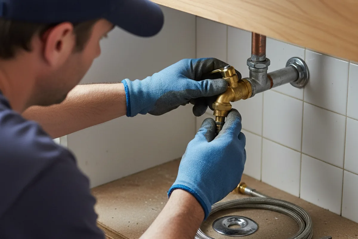 Shutoff valve and fitting work during Emergency Plumbing in Elmwood Park